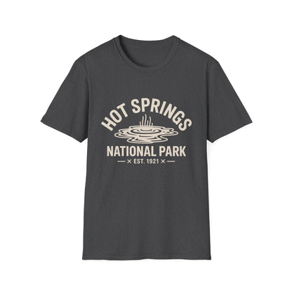 Hot Springs National Park Logo T-Shirt - White Cotton