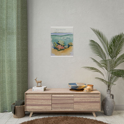 Biscayne National Park Underwater Watercolor Print