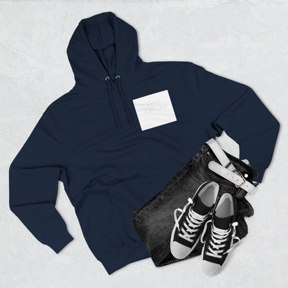 Three-Panel Fleece Hoodie - dolphin (Front+Back) - Three-Panel Fleece Hoodie (Smart: Original on light)