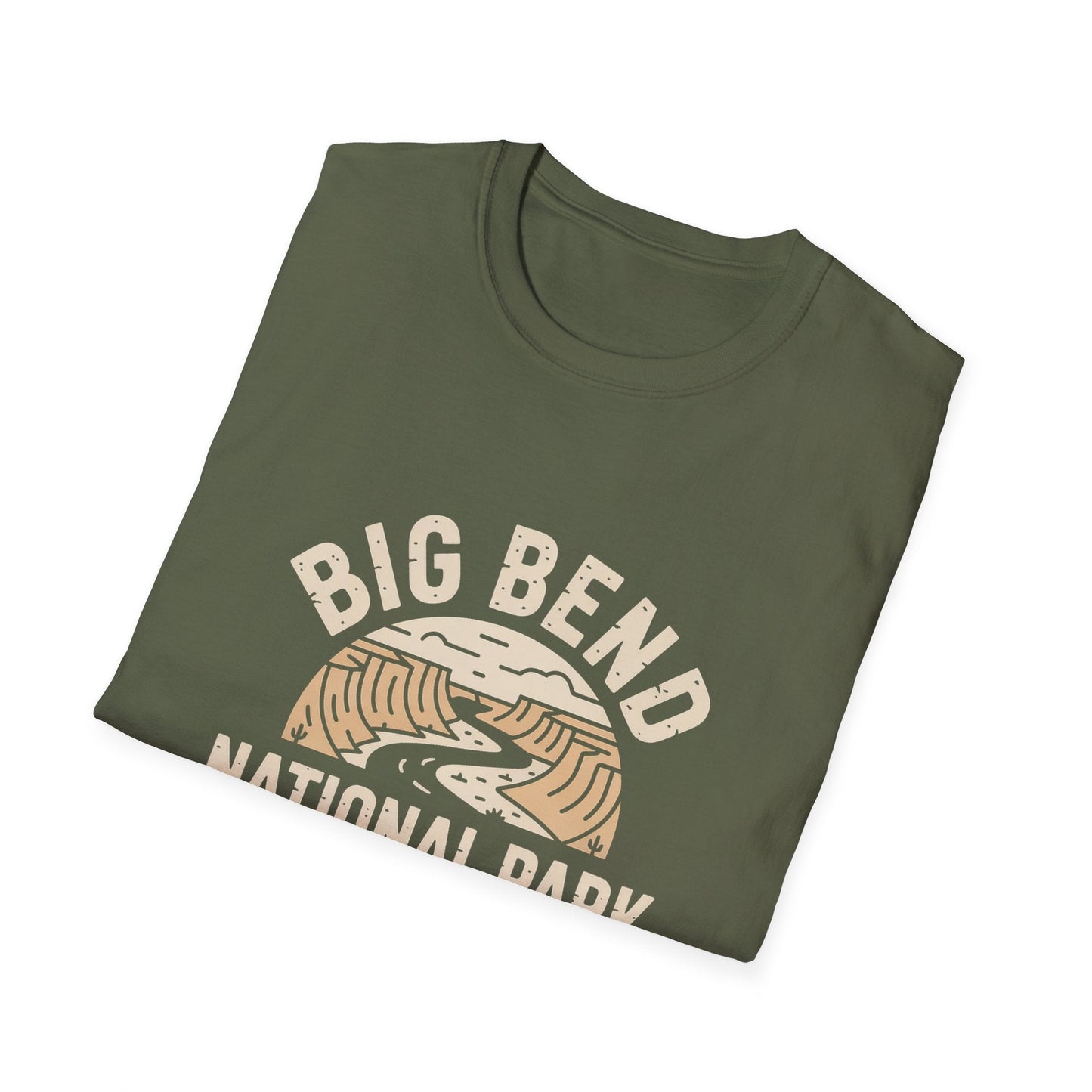 Big Bend National Park T-Shirt White Retro Design