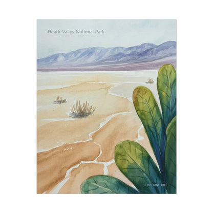 Death Valley National Park Watercolor Poster Print