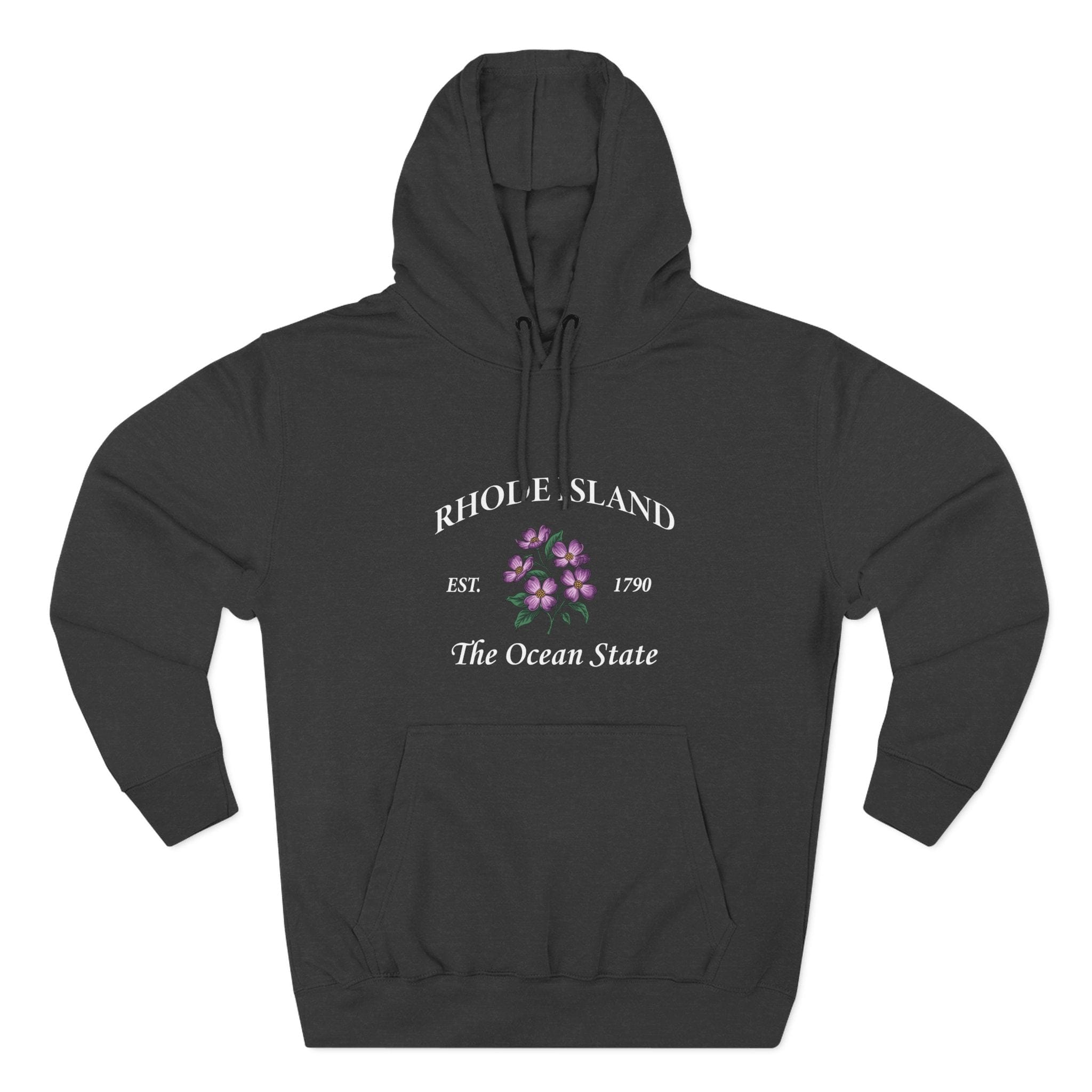 Rhode Island Ocean State Floral Hoodie