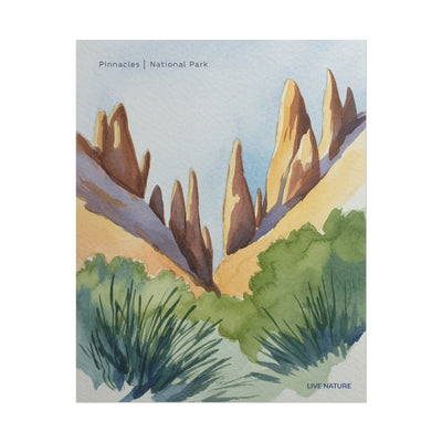 Pinnacles National Park Watercolor Art Print