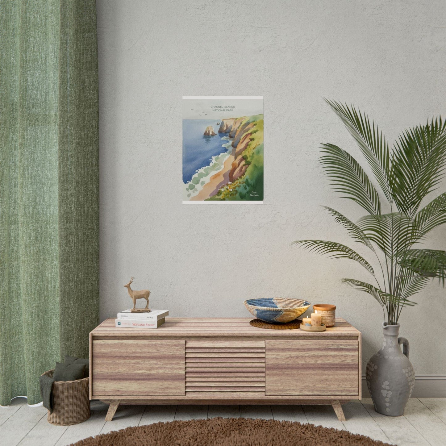 Channel Islands National Park Watercolor Poster Print