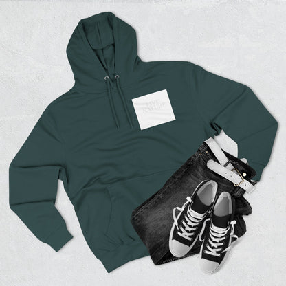 Three-Panel Fleece Hoodie - dolphin (Front+Back) - Three-Panel Fleece Hoodie (Smart: Original on light)