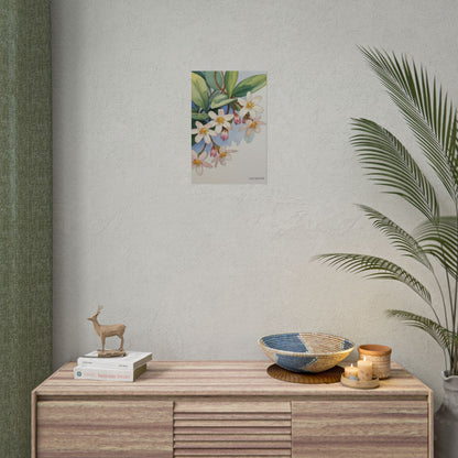 Mayflower Botanical Watercolor Art Print 'Live Nature