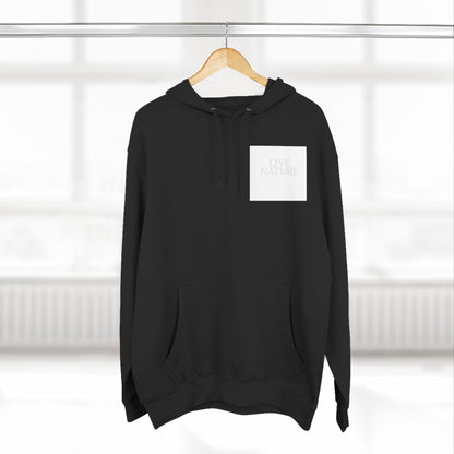 Three-Panel Fleece Hoodie - dolphin (Front+Back) - Three-Panel Fleece Hoodie (Smart: Original on light)