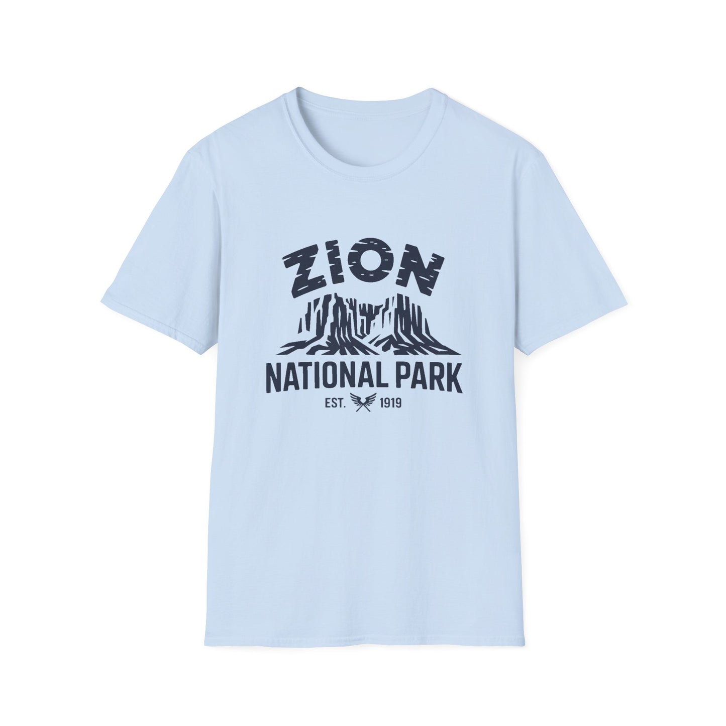 Zion National Park Graphic T-Shirt White Cotton