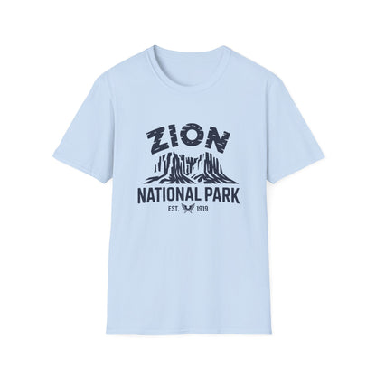 Zion National Park Graphic T-Shirt White Cotton