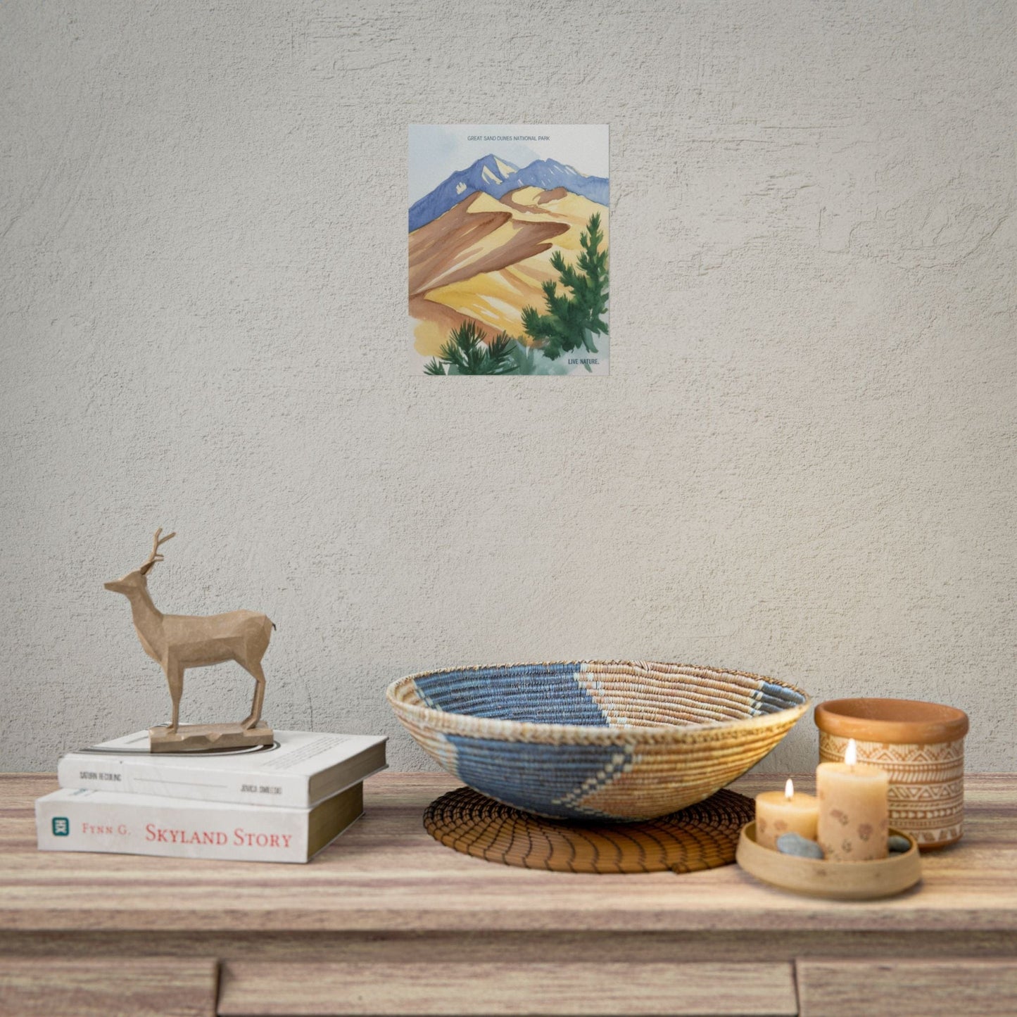Great Sand Dunes National Park Watercolor Art Print