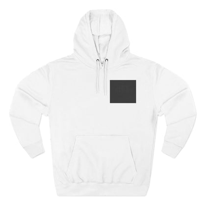 Three-Panel Fleece Hoodie - dolphin (Front+Back) - Three-Panel Fleece Hoodie (Smart: Original on light)