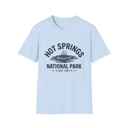 Hot Springs National Park Logo T-Shirt - White Cotton