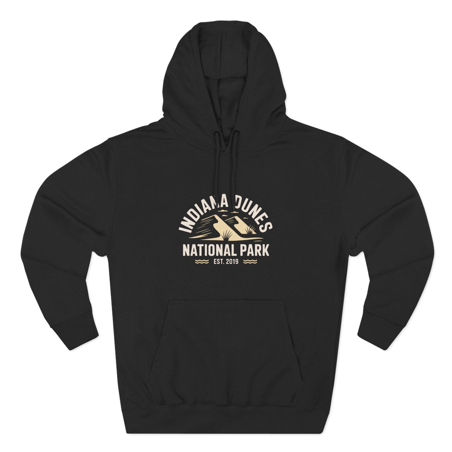 Indiana Dunes National Park Cotton Hoodie White