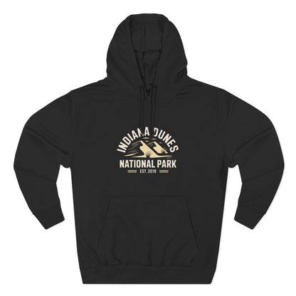 Indiana Dunes National Park Cotton Hoodie White