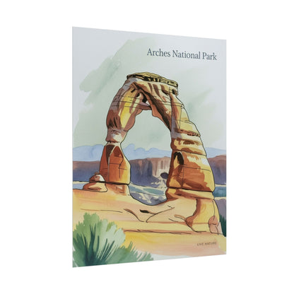 Delicate Arch Watercolor Print Arches National Park