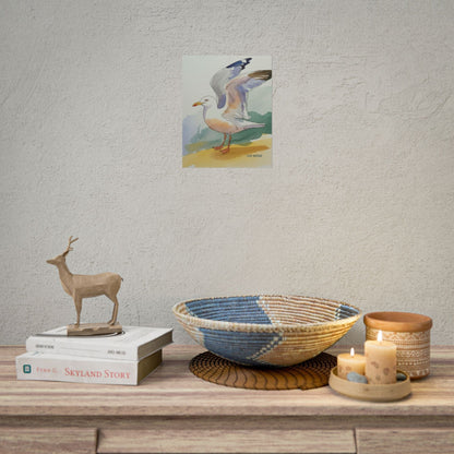 Seagull Watercolor Art Print 'Live Nature' Edition