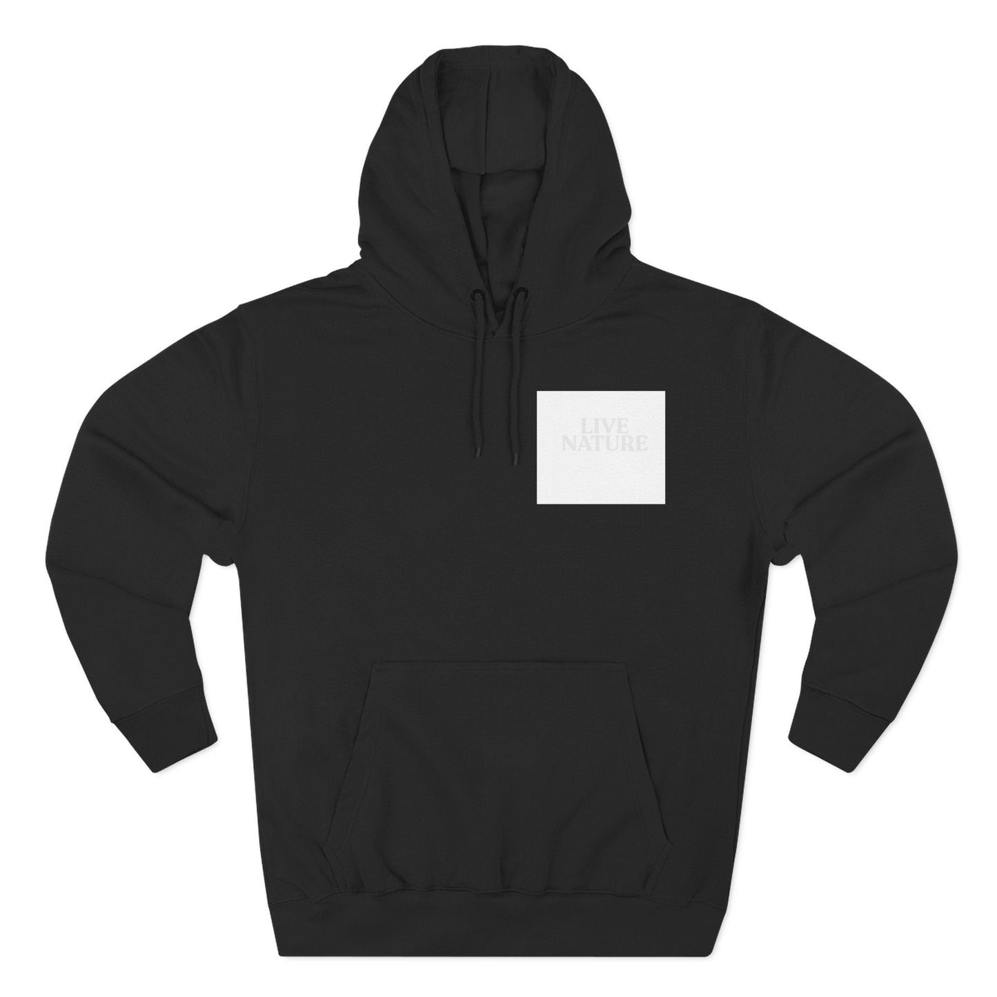 Three-Panel Fleece Hoodie - dolphin (Front+Back) - Three-Panel Fleece Hoodie (Smart: Original on light)