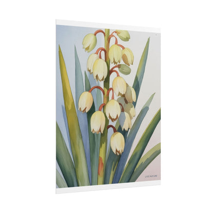 Yucca Bloom Watercolor Print Live Nature Collection