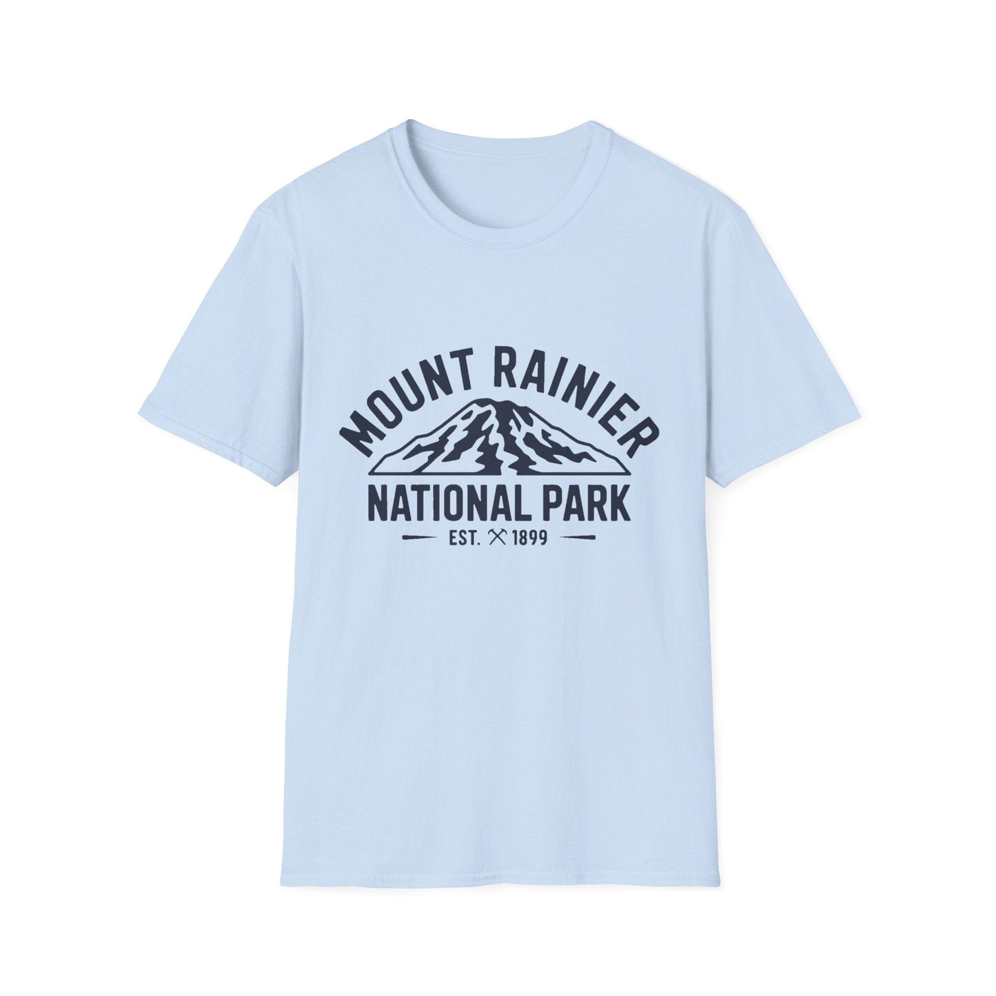 Mount Rainier National Park Logo T-Shirt - White Cotton