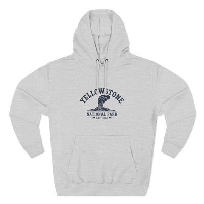 Yellowstone National Park White Fleece Hoodie