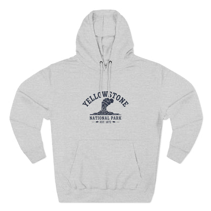 Yellowstone National Park White Fleece Hoodie