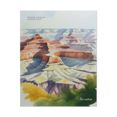 Grand Canyon National Park Watercolor Art Print