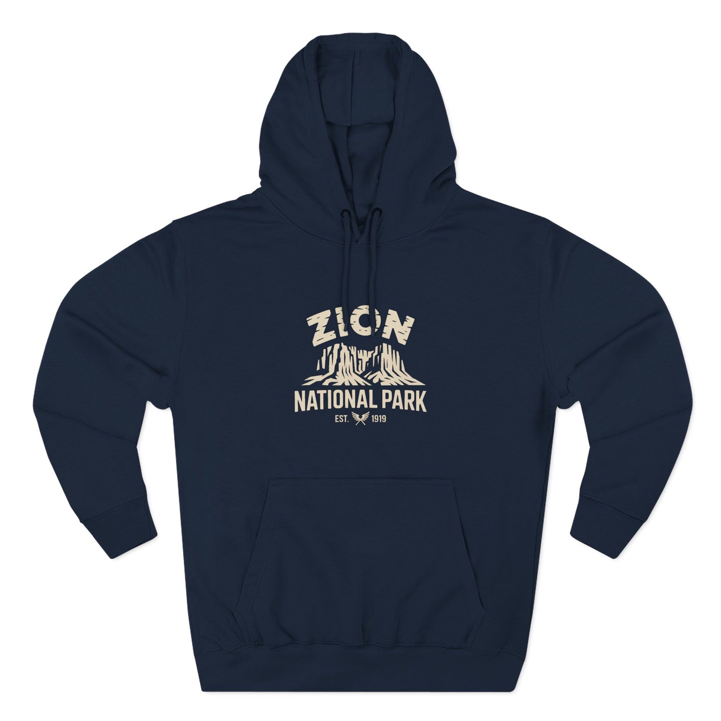 Zion National Park White Fleece Hoodie Limited Edition