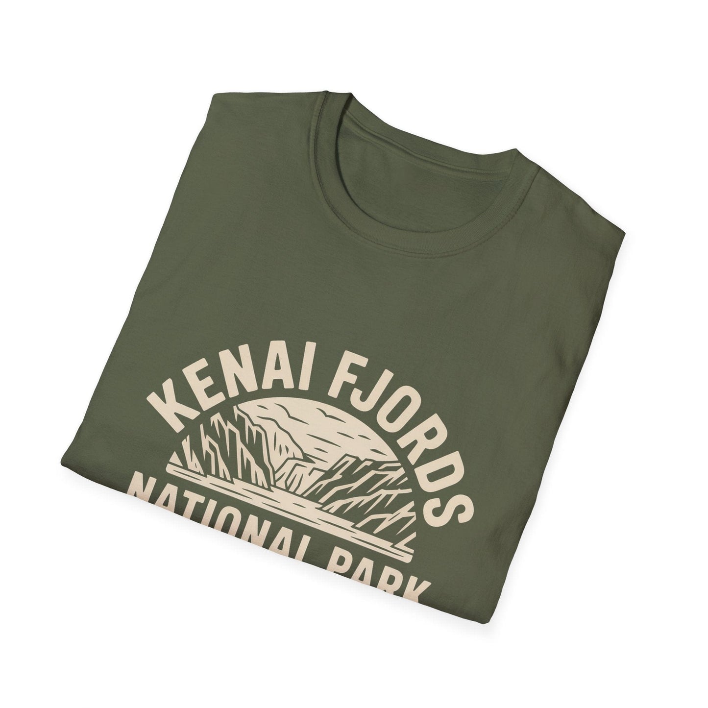 Kenai Fjords National Park Retro T-Shirt - Softstyle
