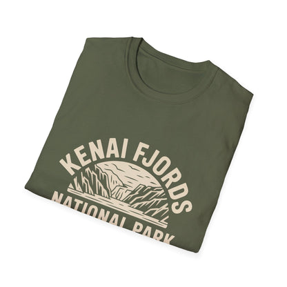Kenai Fjords National Park Retro T-Shirt - Softstyle