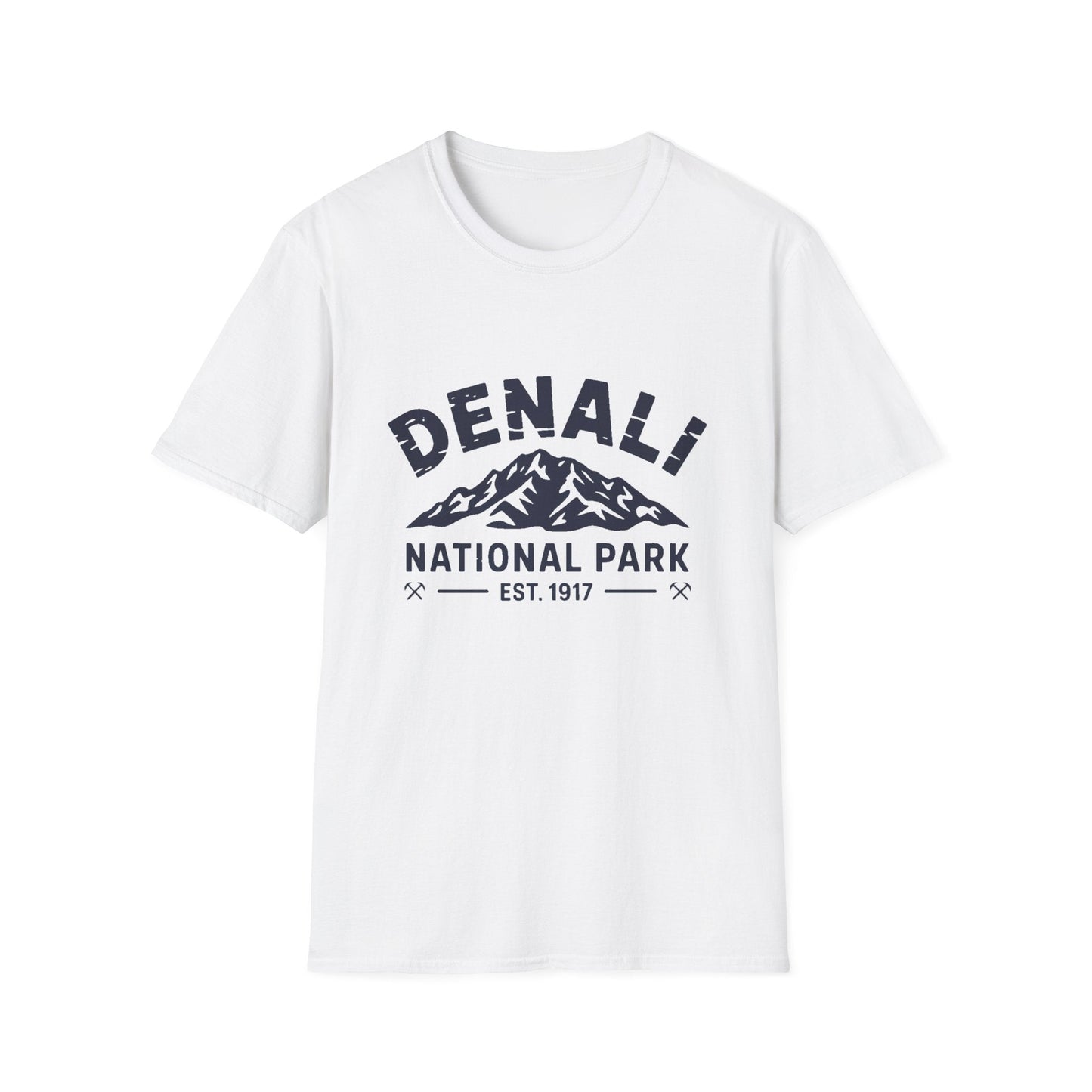 Denali National Park Logo T-Shirt - White Cotton Tee