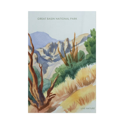 Great Basin National Park Watercolor Art Print