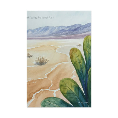 Death Valley National Park Watercolor Poster Print