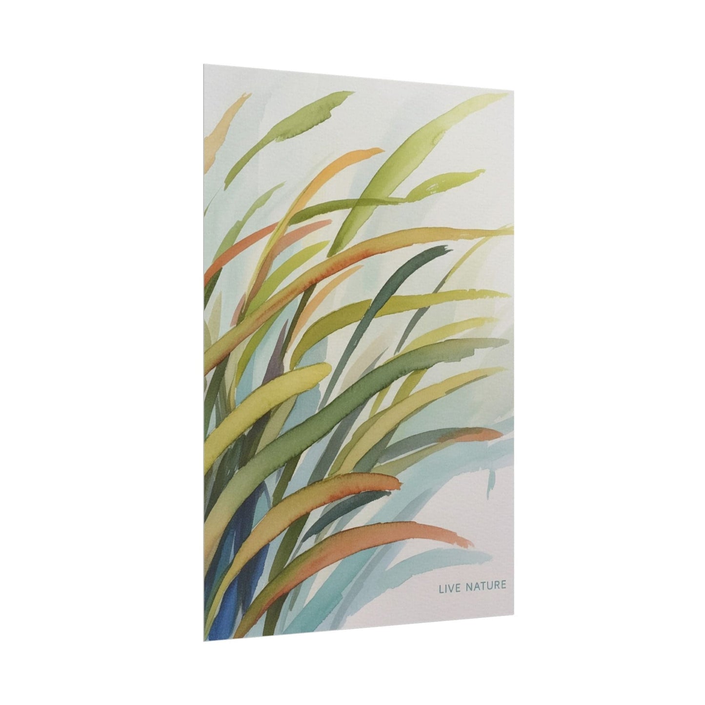 Seagrass Watercolor Art Print 'Live Nature' Design