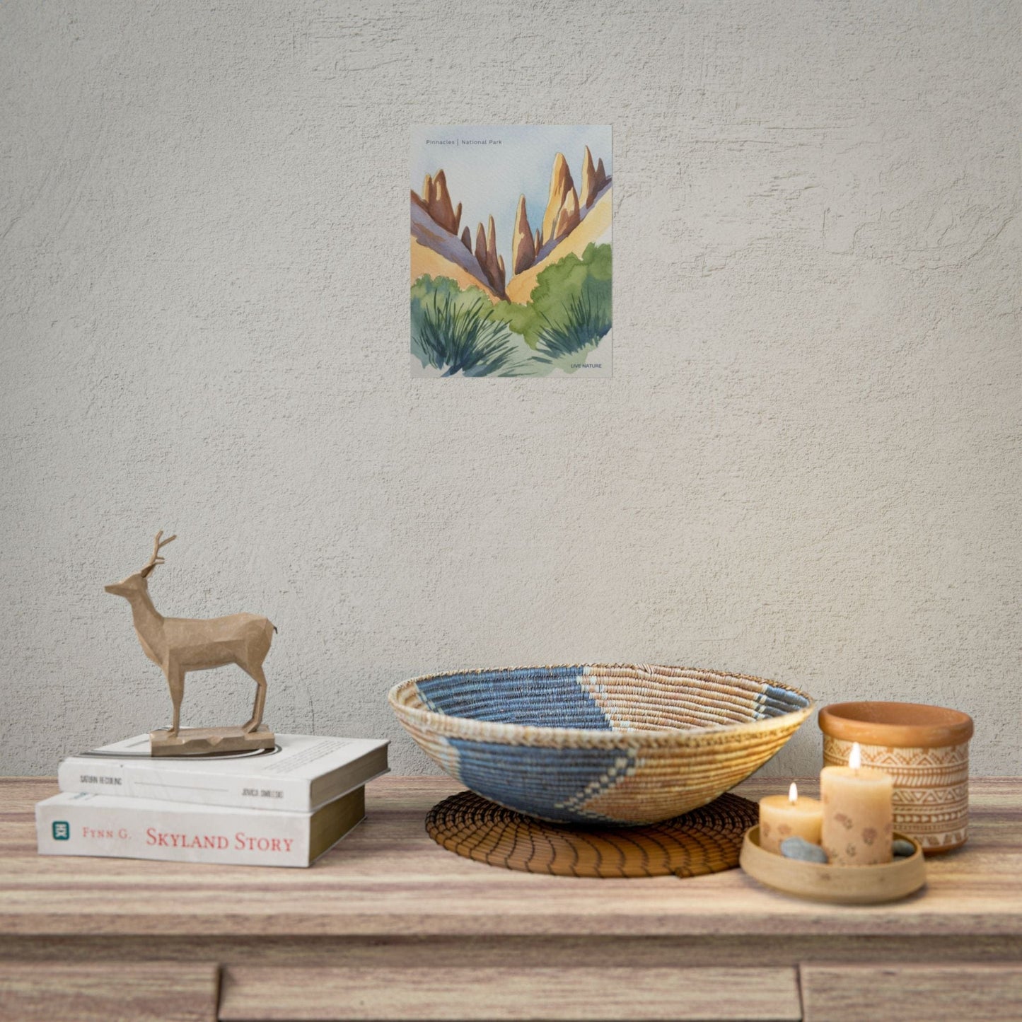 Pinnacles National Park Watercolor Art Print