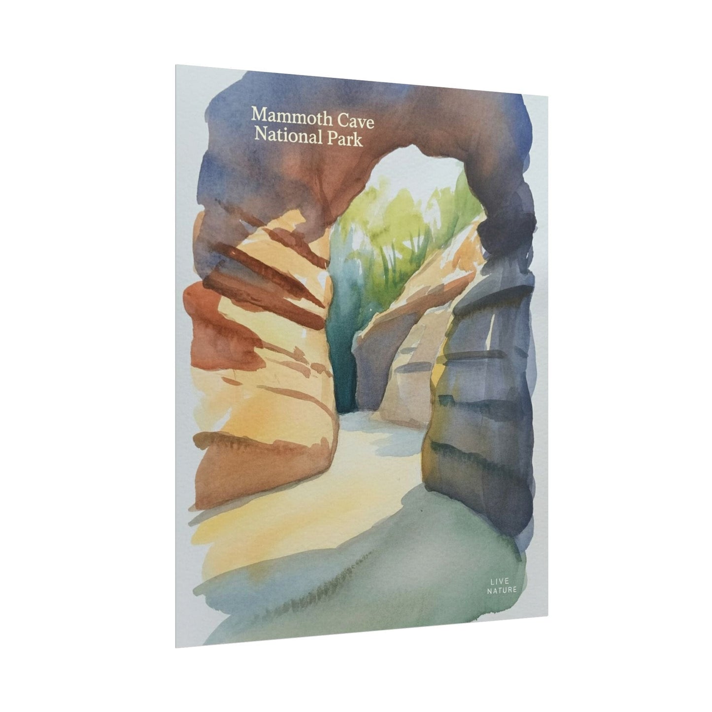 Mammoth Cave National Park Watercolor Art Print