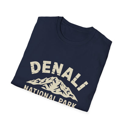Denali National Park Logo T-Shirt - White Cotton Tee