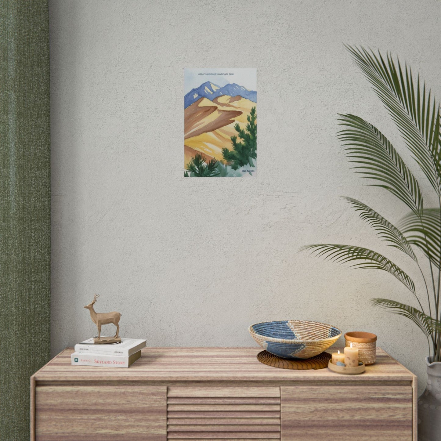 Great Sand Dunes National Park Watercolor Art Print