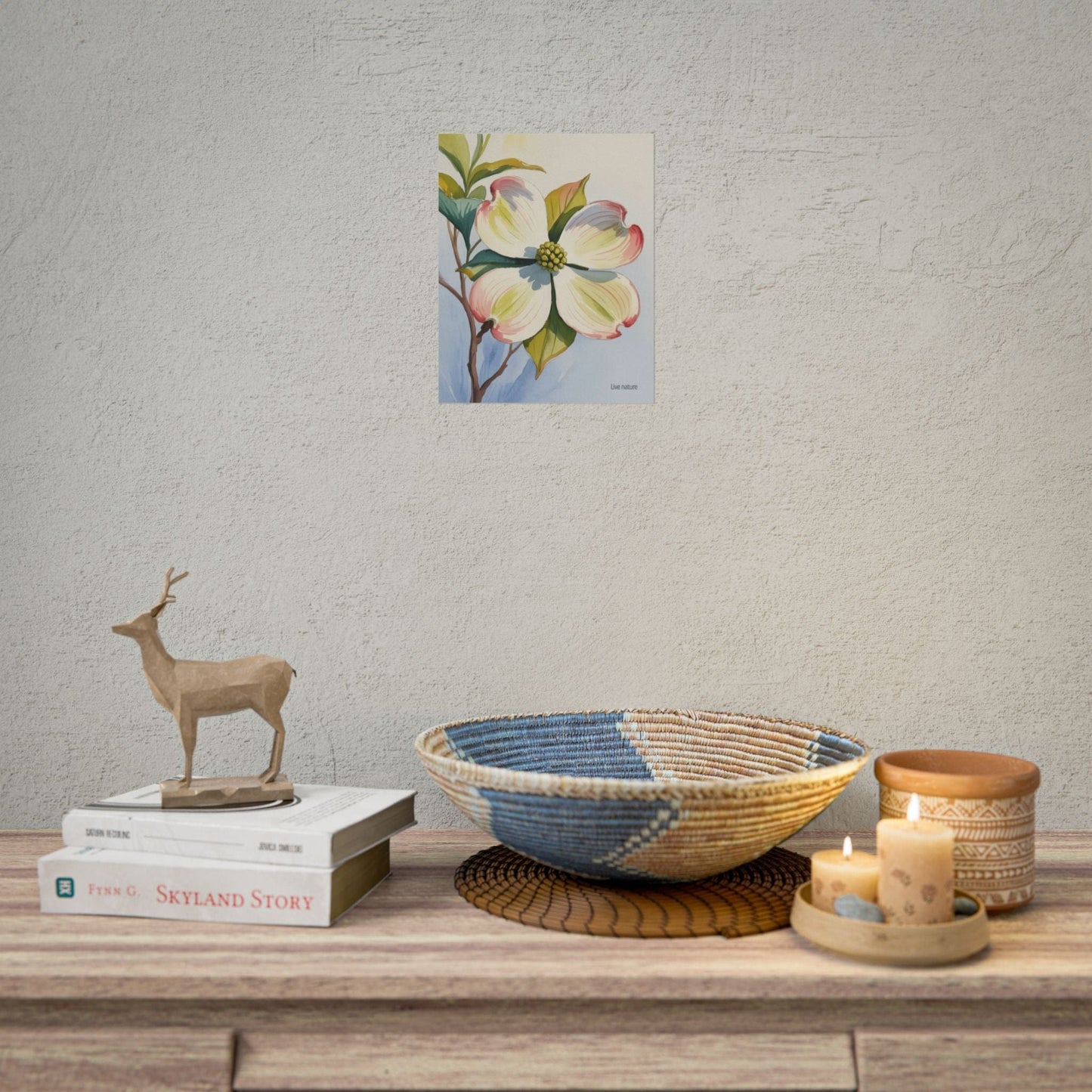 North Carolina Dogwood Watercolor Art Print