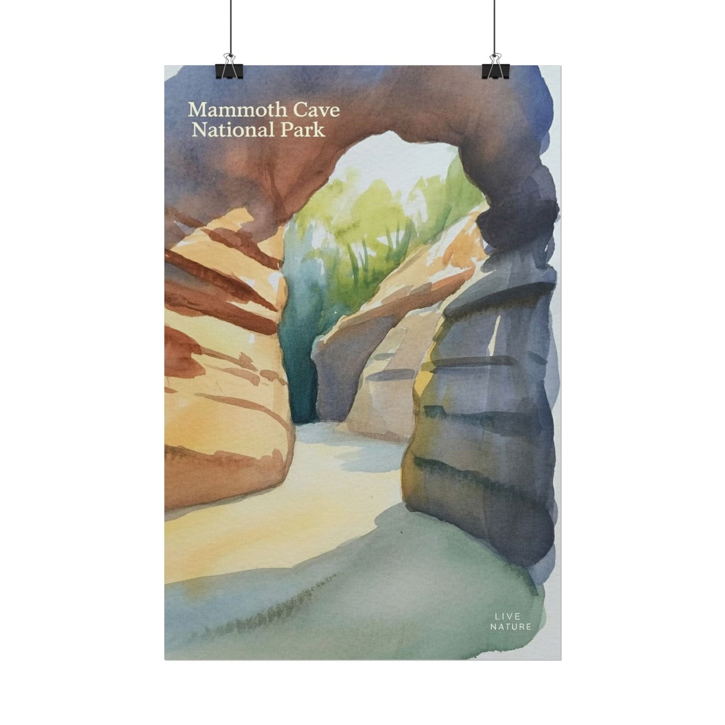 Mammoth Cave National Park Watercolor Art Print