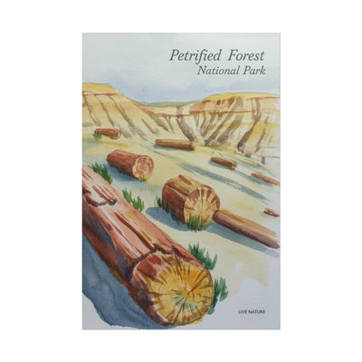 Petrified Forest National Park Watercolor Art Print