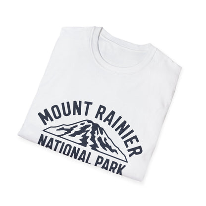 Mount Rainier National Park Logo T-Shirt - White Cotton