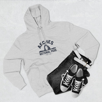 Arches National Park Graphic Fleece Hoodie White
