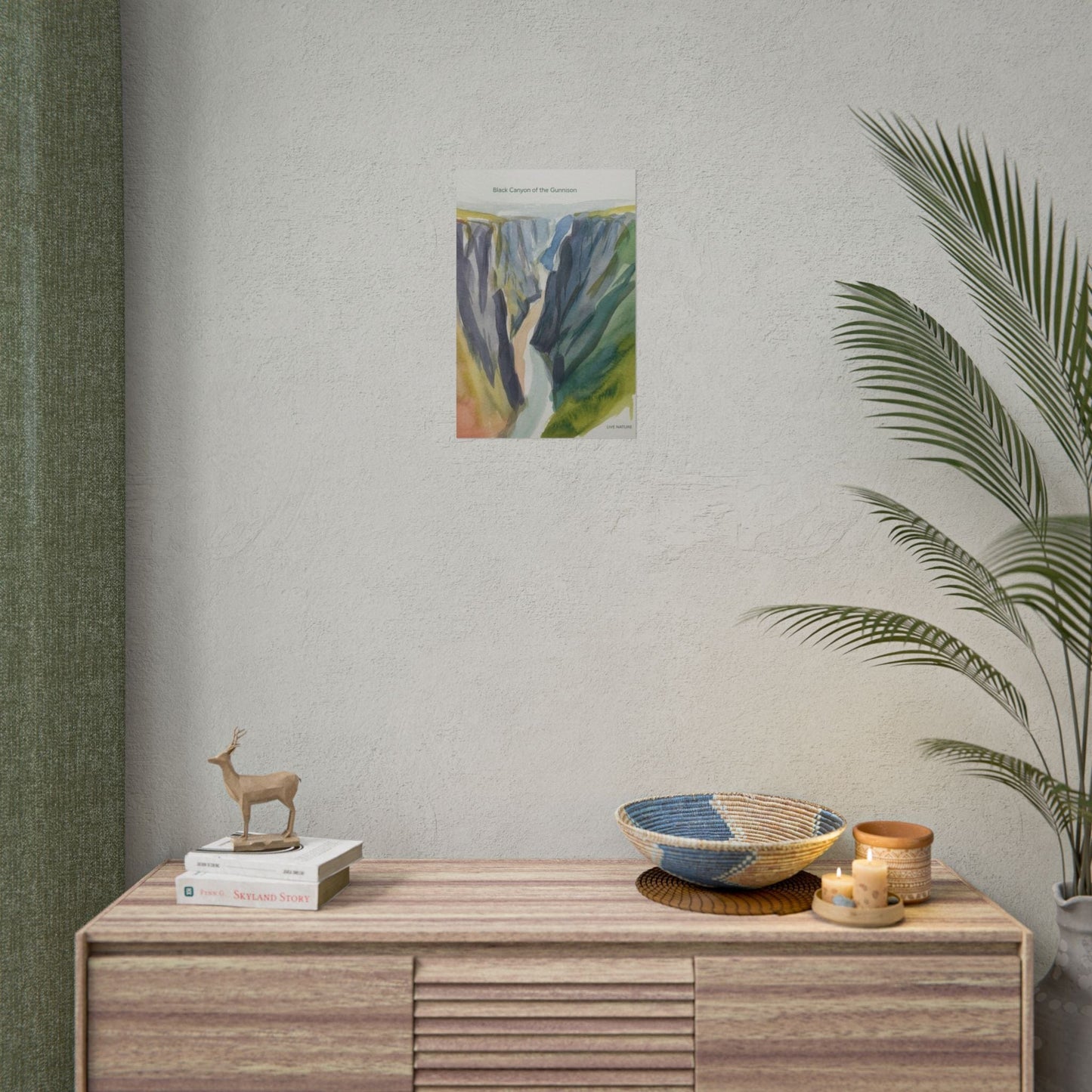 Black Canyon of the Gunnison Watercolor Art Print