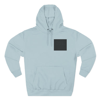 Three-Panel Fleece Hoodie - dolphin (Front+Back) - Three-Panel Fleece Hoodie (Smart: Original on light)