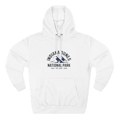 Indiana Dunes National Park Cotton Hoodie White