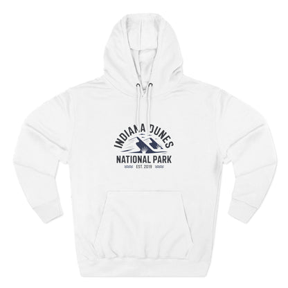 Indiana Dunes National Park Cotton Hoodie White