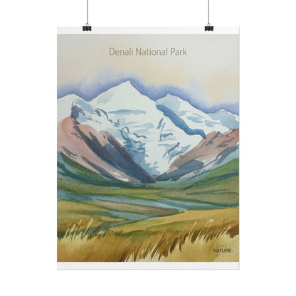 Denali National Park Watercolor Art Print