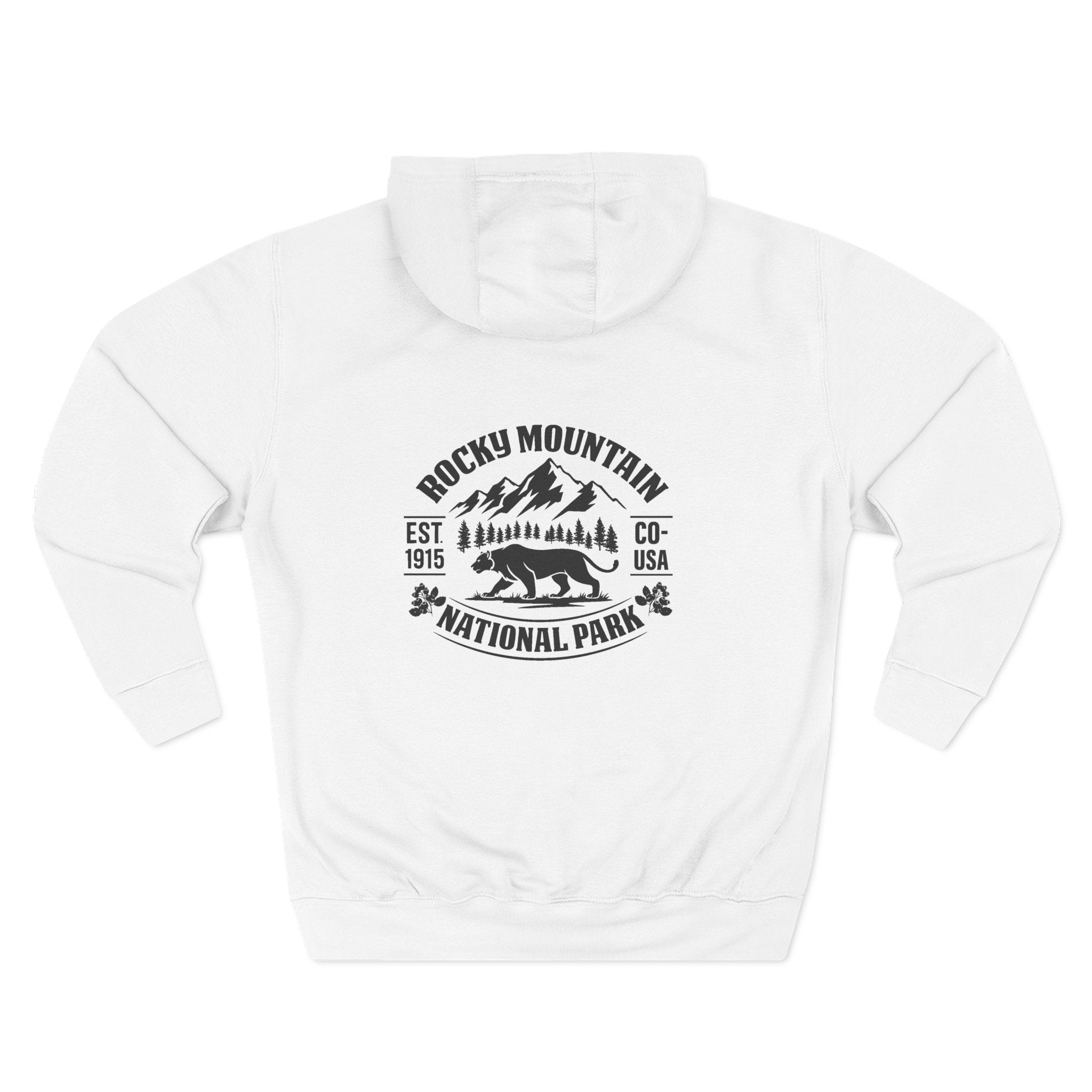 Vintage Mountain Hiking White Hoodie