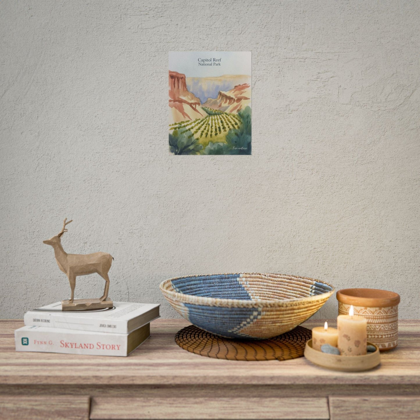 Capitol Reef National Park Watercolor Landscape Print