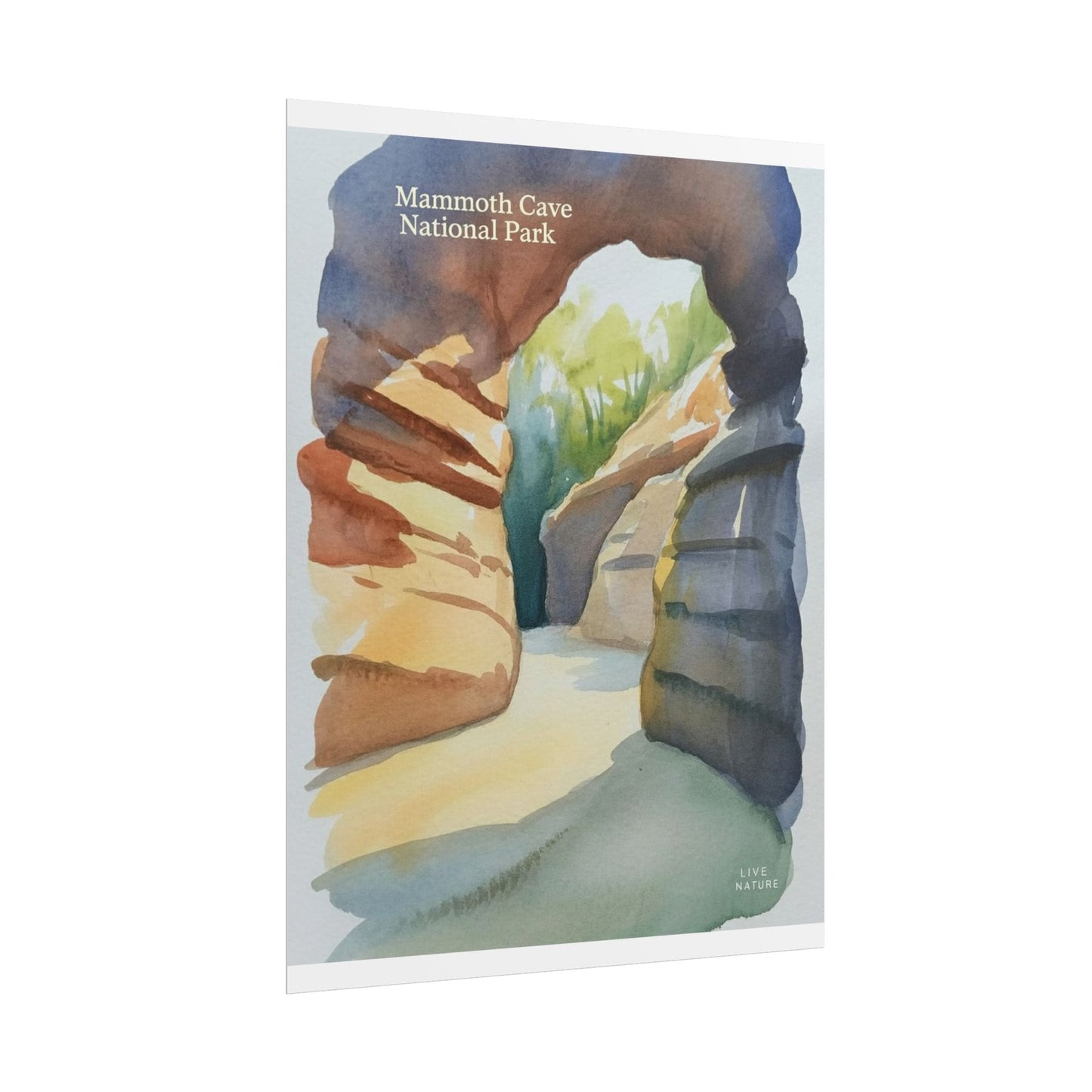 Mammoth Cave National Park Watercolor Art Print